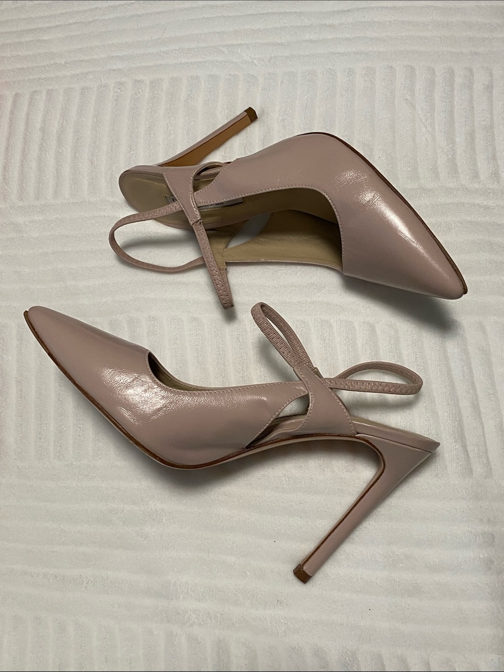 Charles David Women's Pointed Toe Slingback Heels in Blush Pink! Size 9.5B